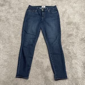 PAIGE Verdugo Ankle Jeans Womens 30 Dark Blue Skinny Stretch Denim